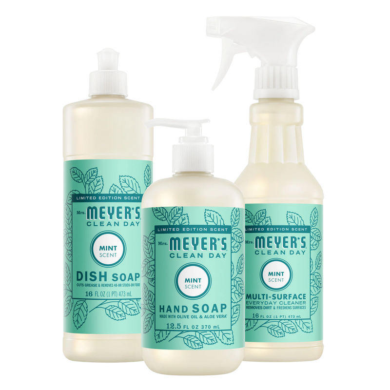 Mrs. Meyer's Mint Kitchen Basics Set