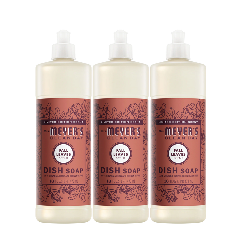 Mrs. Meyer's Fall Leaves Dish Soap 3-count bundle