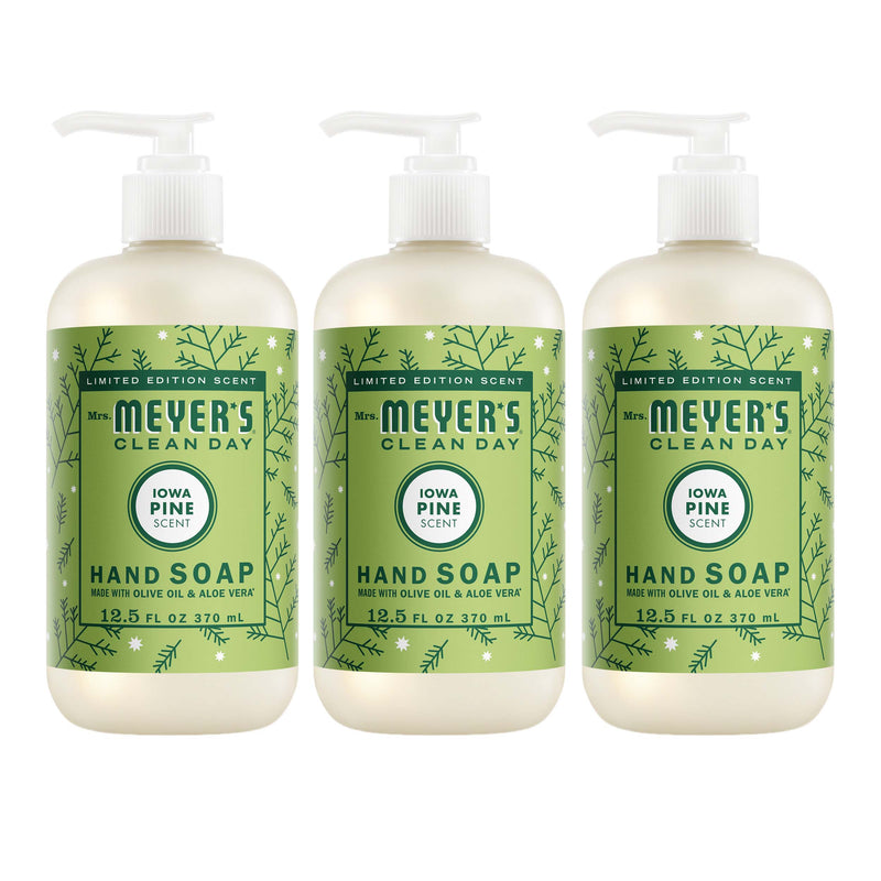 Mrs. Meyer's Iowa Pine Liquid Hand Soap 3-count Bundle 