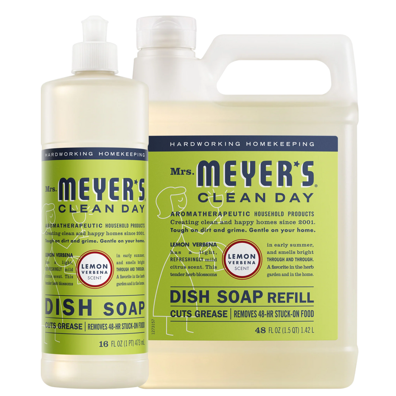 Mrs. Meyer's Lemon Verbena Dish Soap and Refill set