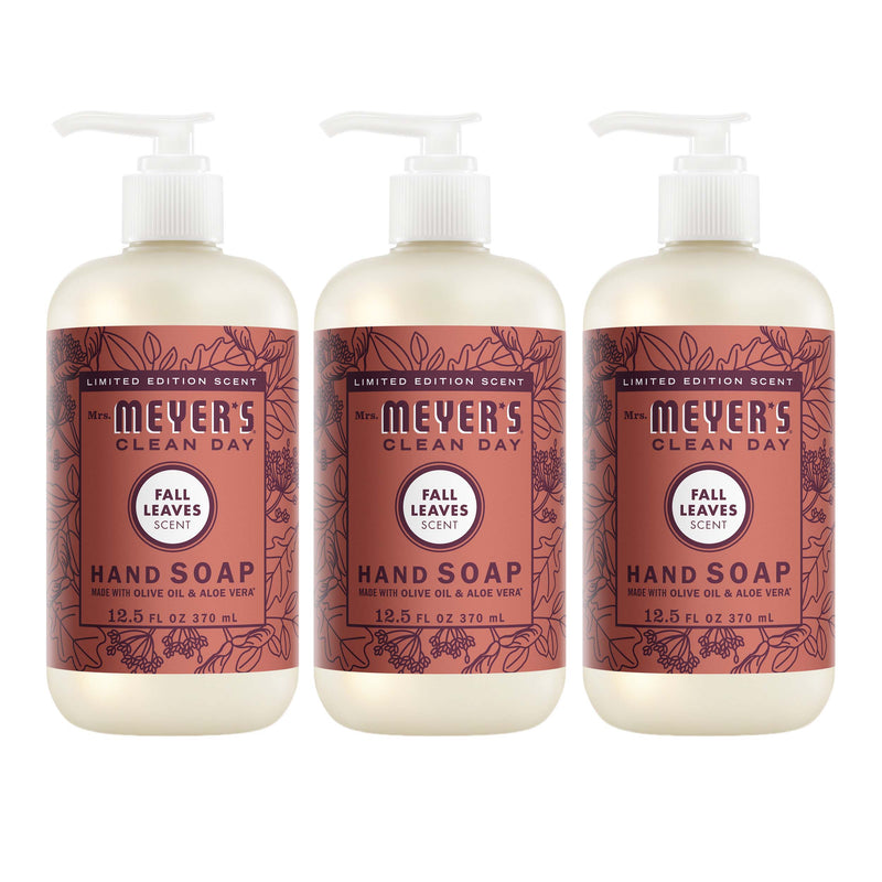 Mrs. Meyer's Fall Leaves Liquid Hand Soap 3-count Bundle 